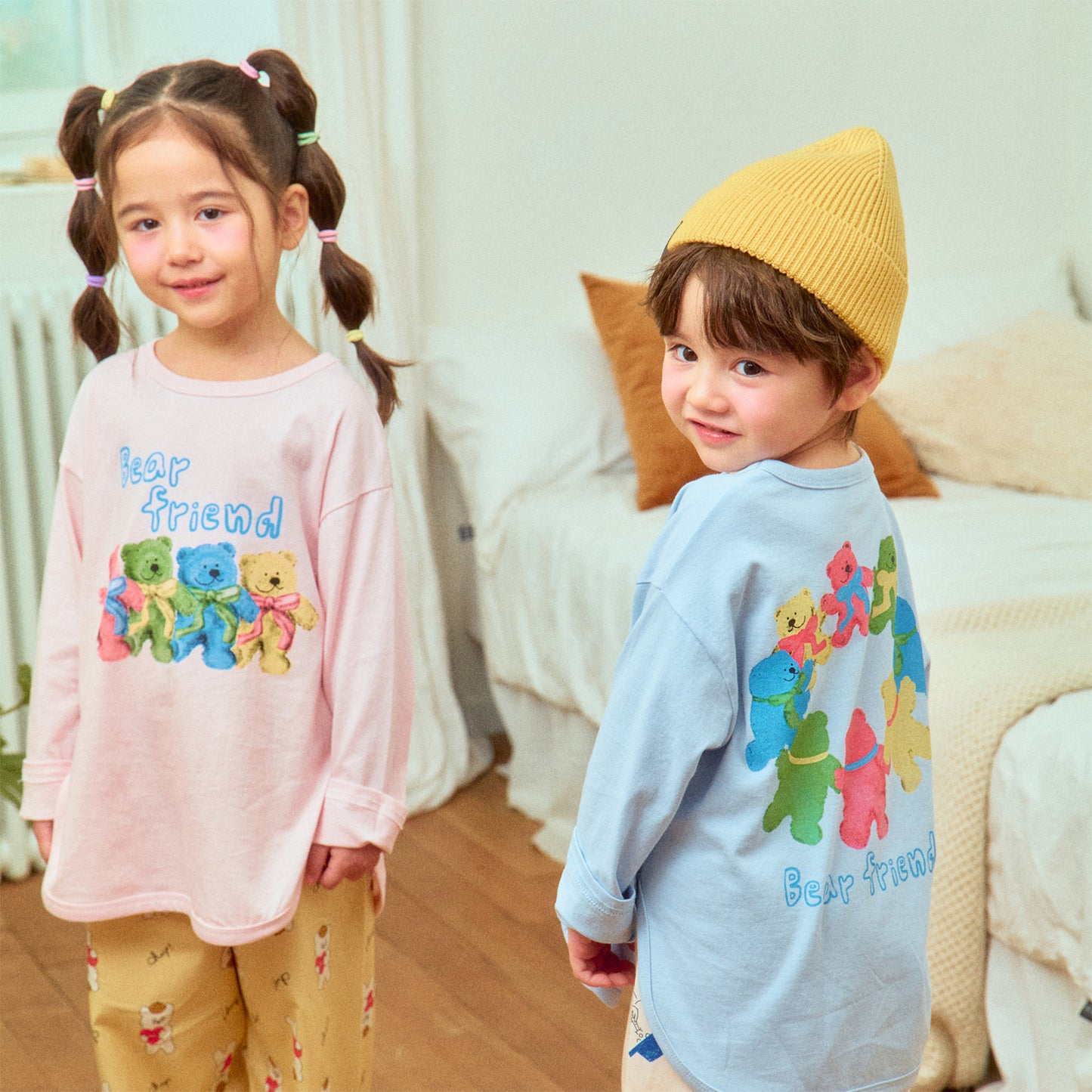[1ST Blue] Bear Friend Tee