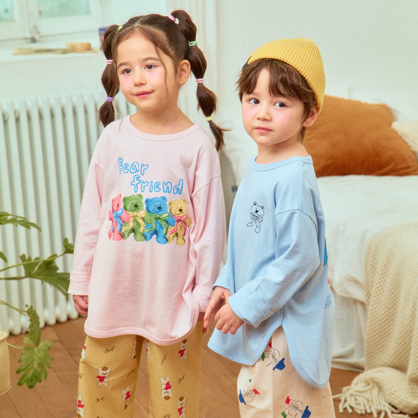 [1ST Blue] Bear Friend Tee