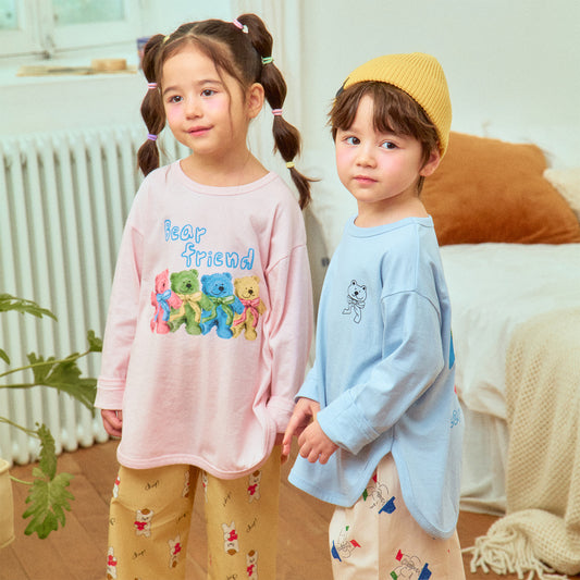 [1ST Blue] Bear Friend Tee