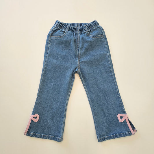 [1ST Blue] Ribbon Jeans