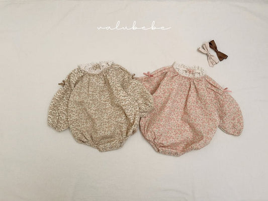 [Valubebe] Floral Ribbon Bodysuit