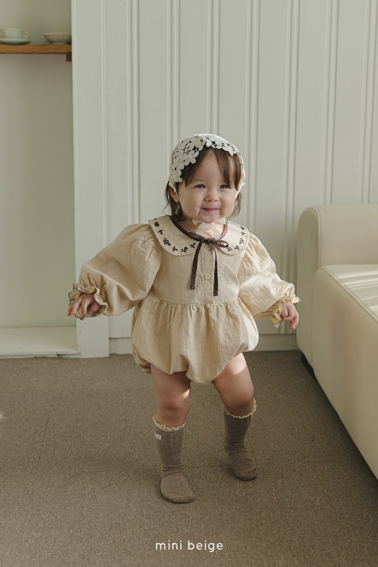 [Mini Beige] Nayeom Bodysuit