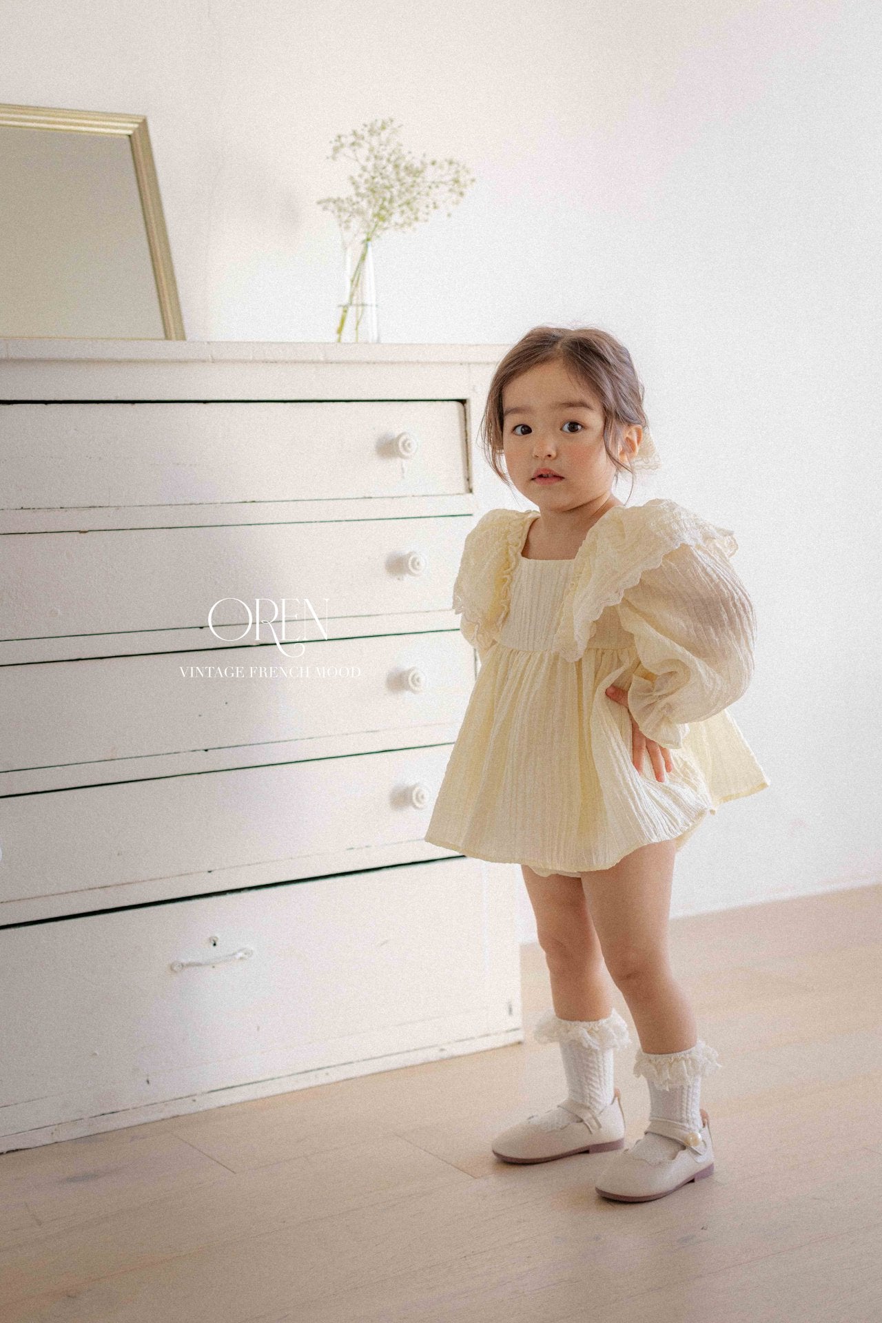 [Hibyebebe] Lily Frill Bodysuit with Commet