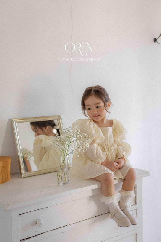 [Hibyebebe] Lily Frill Bodysuit with Commet