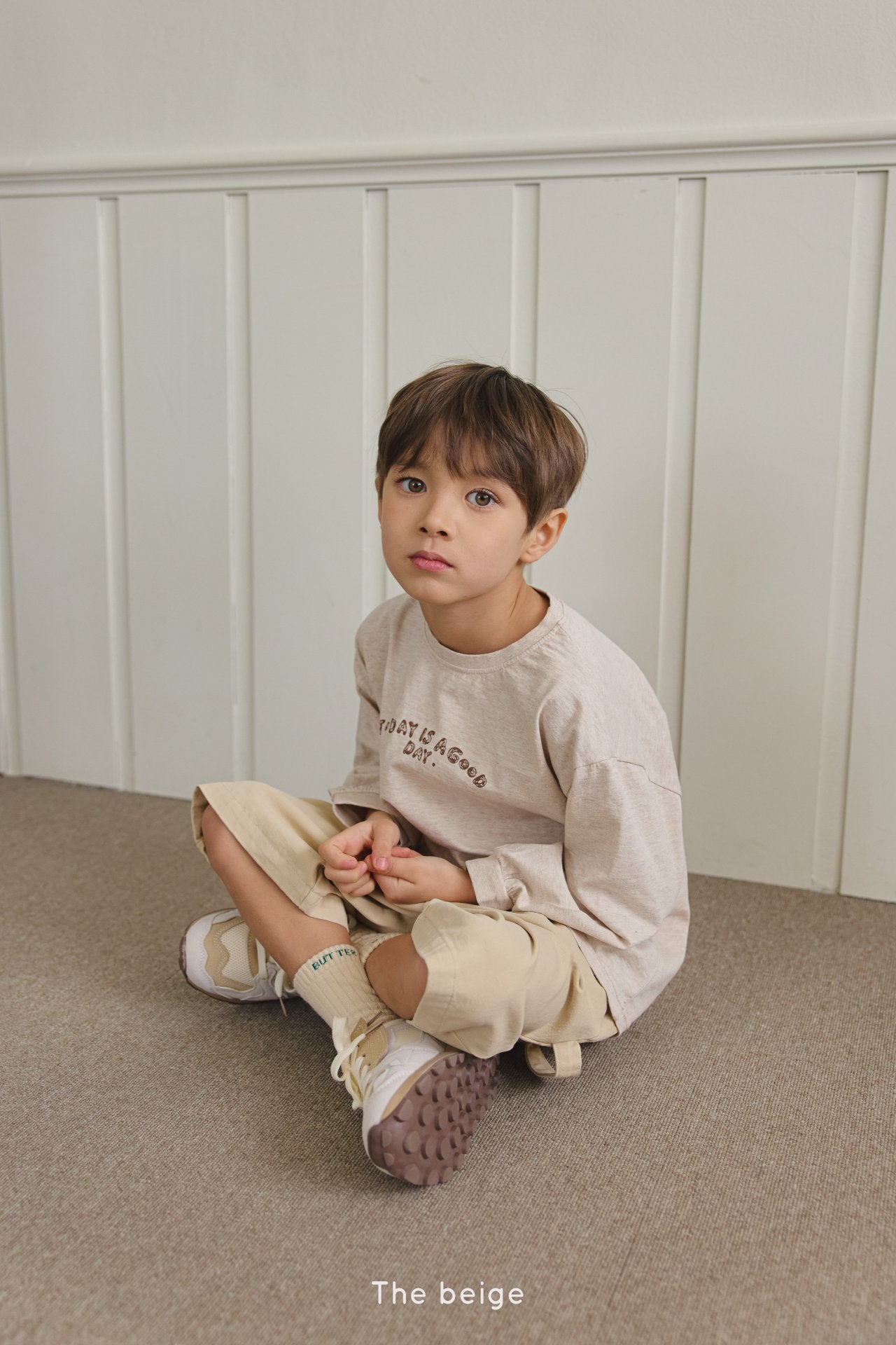 [The Beige] Casual Long Sleeve Tee