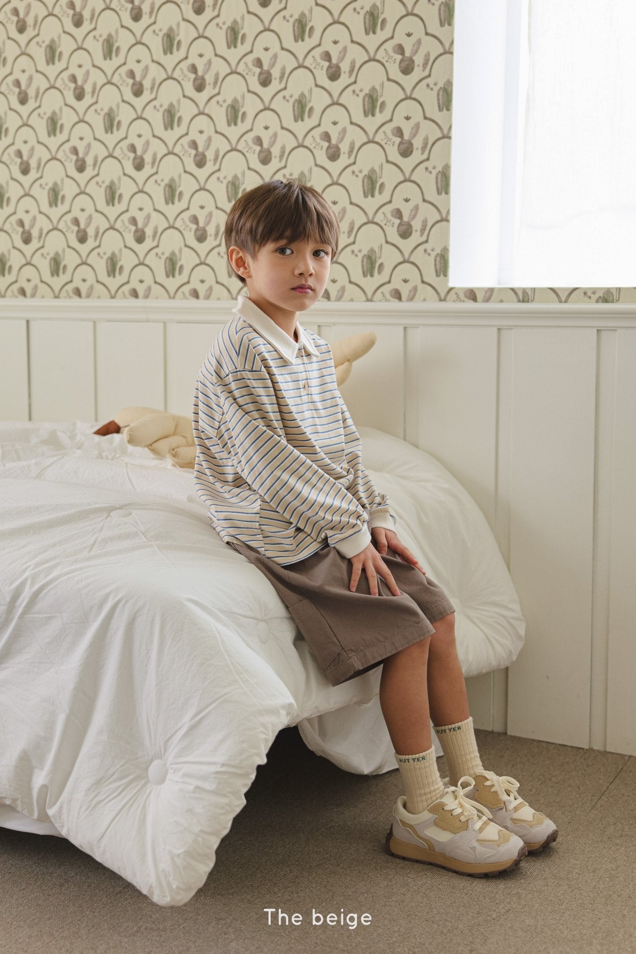 [The Beige] Line Long Sleeve Tee